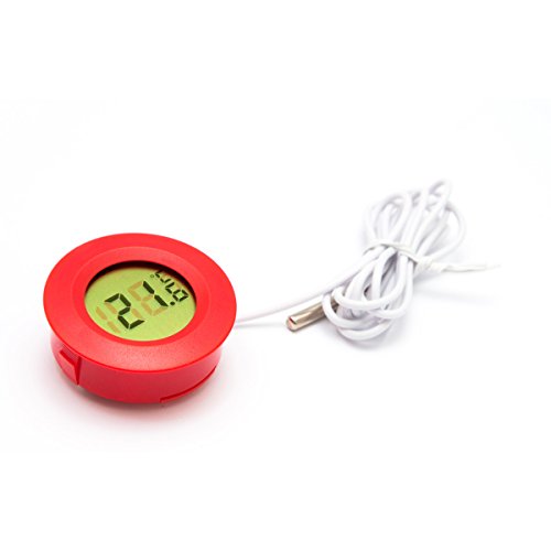 Lantelme 5687 Terrario Termómetro Digital Con Sensor Remoto. Resistente al agua