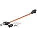 Produktbild Goobay 71410 extrem flach Wasserdichte Sat Fensterdurchführung (0,3 mm, 50 cm Lang) orange