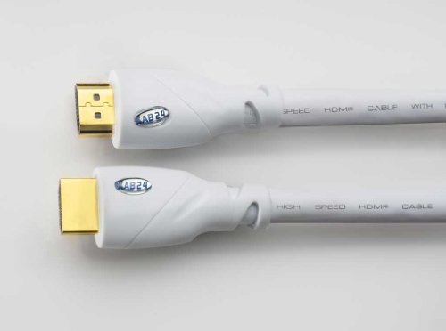 Kab24® HQ LongRange HDMI Kabel weiss (AWG24), Ethernet, ARC, Ferrit, Goldkontakte, langes HDMI Kabel (10m) - 3