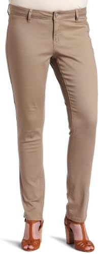 Southpole Juniors Plus-Size BASIC Uniform Low Rise Straight Fit Pant, Khaki, 18