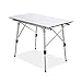 Produktbild PM-TAIDU Klapptisch Draussen Camping-Tisch, Aluminiumlegierung Selbstfahrer Picknick Grill Esstisch Laptop-Tisch, Silber, 93 * 53 * 70Cm (Höhenverstellbar)