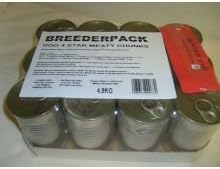 Breederpack 4 Star Dog Chunks Dents - Wet Dog Food - 400g - Pack of 12