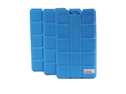 Viva-Haushaltswaren 10 grosse Kühlakkus je ca. 400 ml / Kühlelemente für Kühltasche Kühlbox