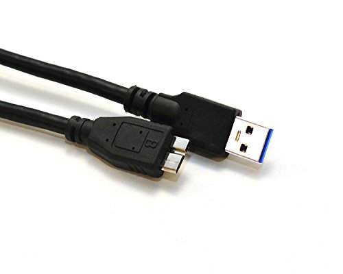 RHOMBUTECH® USB 3.0 Verbindungskabel 1m – A-Stecker zu Micro B Stecker – bis zu 5.000 Mbit/s (USB 3.0 A zu Micro B : 1m) - 2