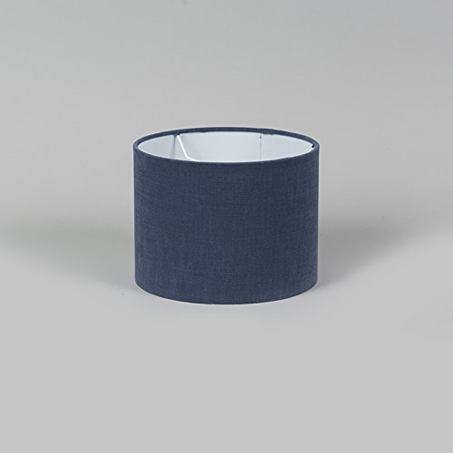 QAZQA Modern Polyester Lampenschirm 20/20/15 Zylinder antik blau , Rund gerade Schirm Pendelleuchte, Schirm Stehleuchte, - 4