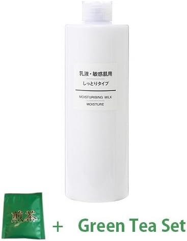Nmark Muji Sensitive Skin Milk Large Capacity 400ml - Moist (Green Tea Set)