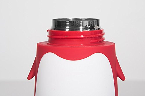 280 ml Edelstahl Pinguin Tasse Thermos Fläschchen Bodenstaubsauber Fläschchen schwarz - 9