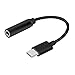Produktbild Teepao Typ C/USB C auf 3,5 mm Kopfhörer-Audio-Adapter, USB C auf 3,5 mm Audio-Konverter, weibliche Stereo-Mikrofonanschlusskabel für Pixel 2/2 XL, HTC U11/U12 Plus, Moto Z