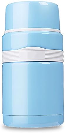 XRXY Stainless Steel Portable Smoldering Pot / Food Thermal Insulation Barrel / Antibacterial Insulation Lunch Box 720ml ( Color : Blue )