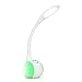 Produktbild kwmobile LED Tischlampe dimmbare RGB - Atmosphärenlampe 7W Farbwechsel im Lampenfuß mit Schwanenhals - flexibler Schwanenhals - Schreibtischlampe
