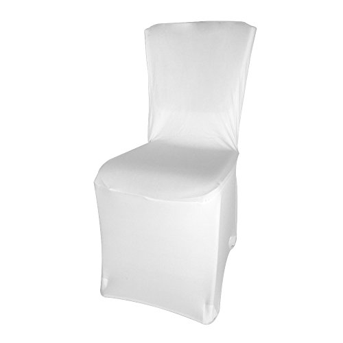 ebuybox® 10st. Stretch Stuhlhusse Stuhlueberzug Stuhlbezug Stuhl Hussen Hochzeit Party Weiss - 3