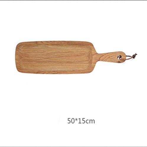 Oak bread board chopping board cutting board fruit board pizza wooden tray baby food board baking utensils cake plate , 50*15cm