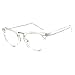 Forepin® Dame Durchsichtig klare Linse Klarglas Brille Rahmen Mädchen Unisex Gläser Wechselgläser Brillenfassungen