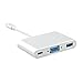 Produktbild USB-C zu VGA Adapter, 3 in 1 Adapter - USB 3.0, PD, VGA Videokonverter 4K Adapter zu Monitor/TV / HDTV/Projektor