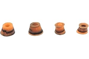 SPITBOARDS Fingerboard Swirl Bushings Duro Series 78A Orange/Brown