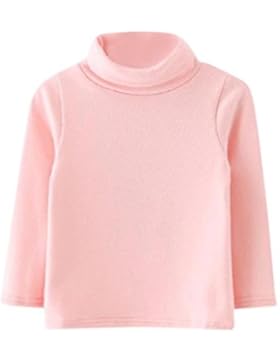 Babykleidung Langarmshirt URSING Baby Mädchen Einfarbig Kleinkind Kinder Hoher Kragen Tops T-Shirt Warme Kleidung...