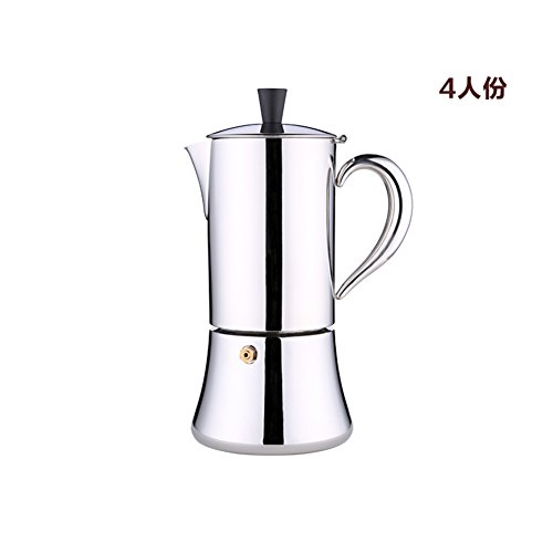 détail acier inoxydable Style européen Moka Argenté café pot-A