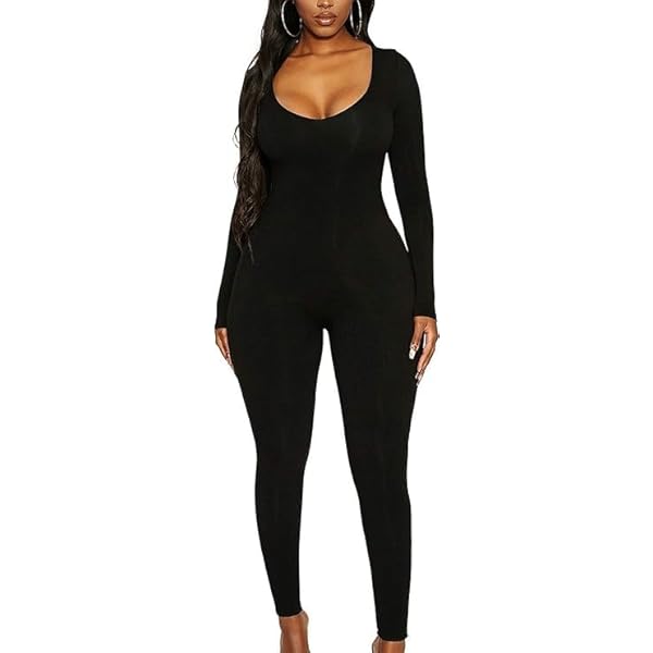TiaoBug Metallic gymnastiekpak voor dames, slim fit, stretch, full-body pak, lange mouwen, overall, jumpsuit, skinny broek, eendelig, fitness, yoga, outfits, zilver, S