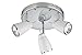 Produktbild Briloner Leuchten Wand-/ Deckenleuchte, Spot, Strahler, 3x GU10 28W 210 Lumen, dimmbar, Strahler dreh- und schwenkbar, weiß-chrom 2836-036