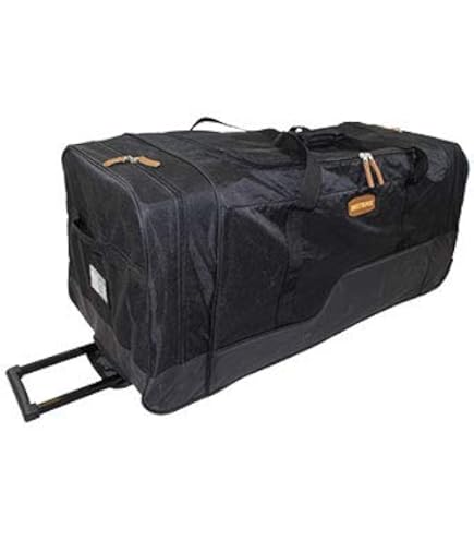 Borsa Da Hockey Sherwood GS950 Per Portiere - Con 3 Ruote, 109x51x53 Cm | Grigio/Nero, Poliestere - Foto 4