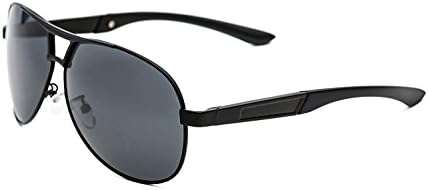 Sunglasses Man Polarized Aviator Light-weight Fashion Sports Metal Frame UV400 Protection with Case, Pouch, Cloth and Polarization Testing Card