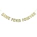 Produktbild Gleicher Penis für immer Banner Gold Glitter Briefe Bunting für Bachelorette Party Dekorationen