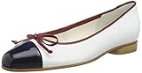 tamaris ballerina weiß 38 Obermaterial: Lederimitat Gabor Shoes Damen Basic Geschlossene Ballerinas, Blau (Marine/Weiß/Cherry 20), 38 EU