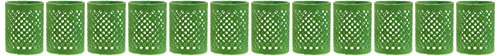 Efalock Metallwickler beflockt 50 mm, grün, 1er Pack (1 x 12 Stück) - 2
