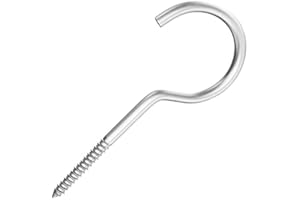 KEPLE 4X30mm Viti a gancio a forma di C (25 pezzi), ganci a tazza, M4 vite a occhiello, gancio da parete, elementi di fissaggio a soffitto a vite per tazze, luci a LED, decorazioni natalizie, piante, cucina