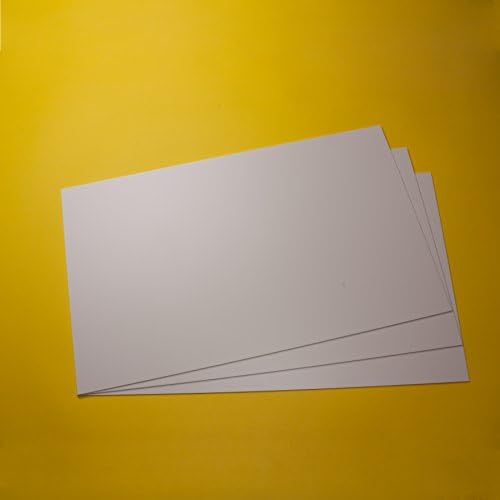 Plastic panels plastic sheet white, hard, strong ps panels, thickness: 1/25" for model making/handikraft work white, different sizes and quantities, buy 3 pieces, 8,27" x 5,8" x 1/25"