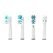 Produktbild oral-q 12 PCS (3 x 4) Ersatz Bürstenkopf für Oral F Dual Clean Zahnbürste Braun Oral-B Elektrische Zahnbürsten (sb-417 a/eb-417 a). Voll kompatibel mit folgende Modelle: Trizone, Advance Power, Professional Care, Triumph, Vitalität und Smart Series (12)