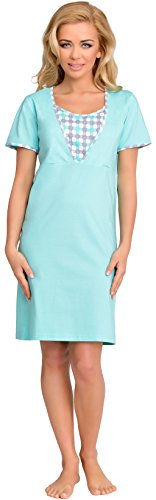 Be Mammy Maternity Nightdress Lea (Mint, L)
