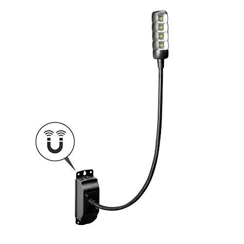 Ah stands sled1b Ultra Adam Hall Sled lampada a collo di cigno con attacco per il montaggio Nero