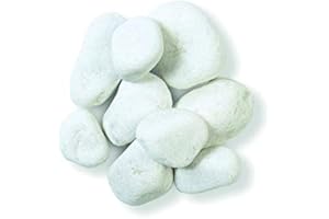 Jardinex Galet Blanc marbre carrare 30/60 mm - Sac 25 kg - Blanc