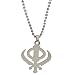 Men Style Silver sikh khanda Pendent For Men And Boy RS.249.00