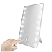 Produktbild YA Make-up-Spiegel mit 22 LEDs Kosmetikspiegel mit Touch Dimmer Switch Battery Operated Stand für Tabletop Bathroom Bedroom Travel