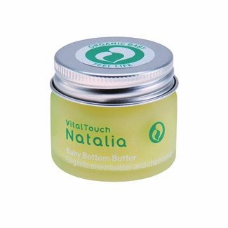 Natalia Baby Bottom Butter by Vital Touch- a fragrance free natural nappy balm- with organic shea and tea tree - 15ml