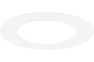 M METERXITY 1-Pack Goof Rings for 3 Inch Recessed Lights, 3" ID 4.7" OD Durable Plastic Trim Ring Flush Mount White Can Light Trim Ring Cover for Ceiling Can Downlights
