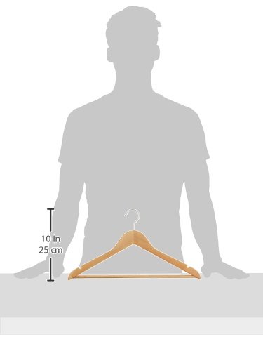 AmazonBasics Kleiderbügel aus Holz, 30 Stk. - 6