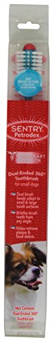 Sentry Petrodex VS Toothbrush Dog Dual Ended 360 Brush, Small by Sentry