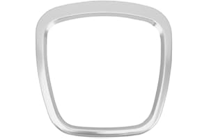 SAMTN Enjoliveur de Volant à Logo Central, Accessoires intérieurs de Voiture pour Audi A3 8P S3 A4 B6 B7 A5 A6 Q5 Q7 (Argent)