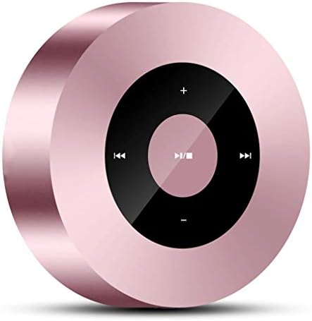 Hootiny Wireless Smart Speaker Bluetooth Touch Screen Mini Portable Card Bass Payment Collection Waterproof Belt Call Multifunction,rosegold