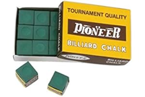 Craies de billard Pioneer vertes - boite de 12 craies