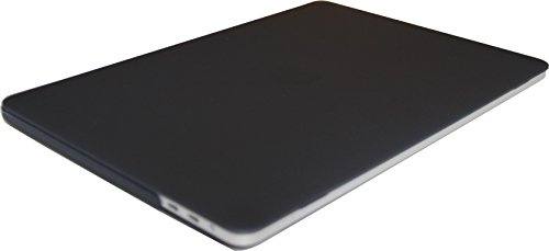 mCoque Schwarz Matt Notebookhülle / schützen Koffer für NEU 2016 15,4 Zoll Apple MacBook Pro A1707 mit einem kostenlosen europäischen Version transparenten Tastaturschutz Haut (Modell: A1707) - 2
