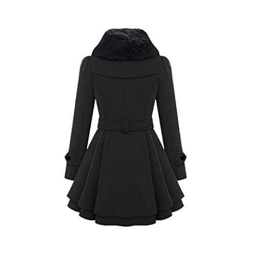 Preisvergleich Produktbild Kobay Frauen Warme Dünne Mantel Jacke Dicke Parka Mantel Lange Winter Outwear