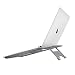 Produktbild NATOL Laptop Ständer, Faltbarer 12"-15.6" Notebook Stand aus Aluminium, Minimalistisches Design für iPad, MacBook Air, MacBook Pro und Andere Laptops/Notebooks (Grau)