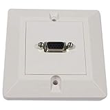 Placa compatible con cajetín de pared de 80x80 mm y de color marfil