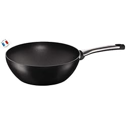 Tefal E4401985 Talent Pro Poêle Wok 28 cm, Aluminium, Noir