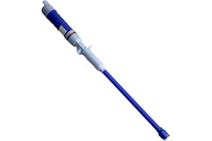 FILTEILECT Pompa elettrica a batteria per trasferimento di liquidi, pompa a sifone per olio, carburante, acquario, garage, con tubo da 62 cm, portatile, blu