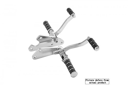 Preisvergleich Produktbild Highway Hawk Fußrastenanlage Speed, gepolsterte Hebel, +12 cm, chrom